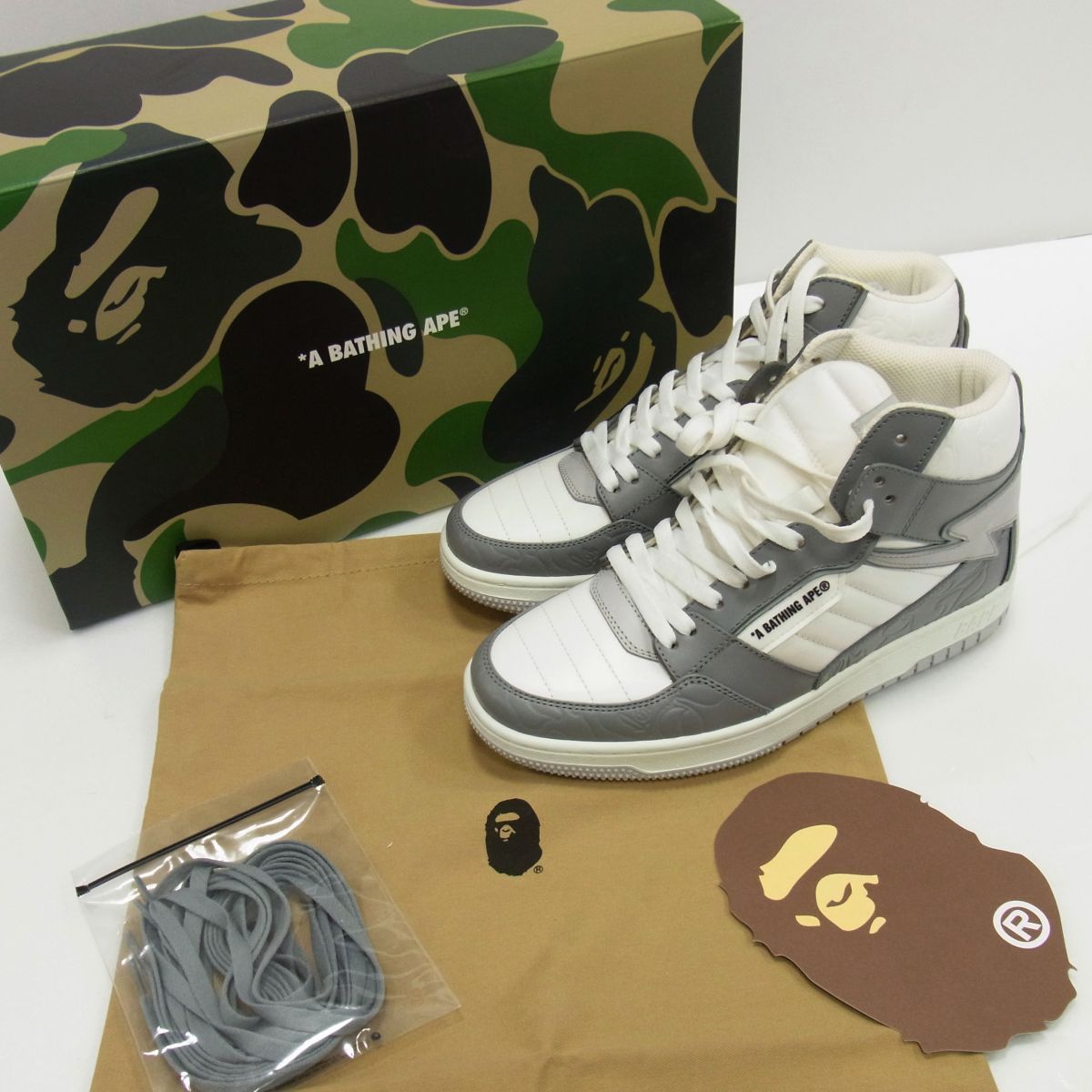 新品☆A BATHING APE BAPE STA 88 #1 ハイカット レザー スニーカー 箱 