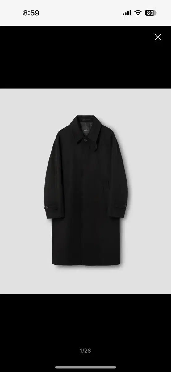 ブランク バルマカーン コート black Mサイズ