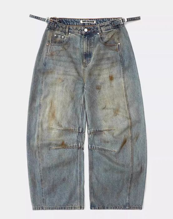 BADBLOOD ワイドレッグデニムパンツ韓国ストリート
