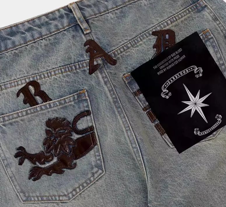 ワイドレッグデニムパンツ韓国ストリート