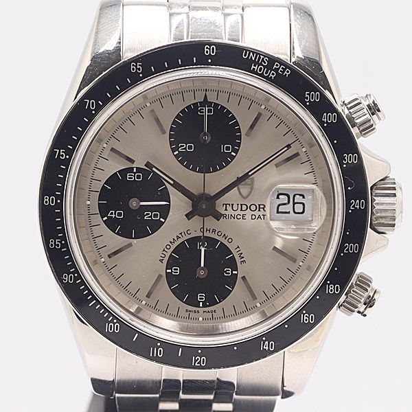 保 稼働 チューダー チュードル クロノタイム プリンスデイト 79260P AT 自動巻 銀文字盤 メンズ腕時計 0059730 12RKT ABC17594 SMZ