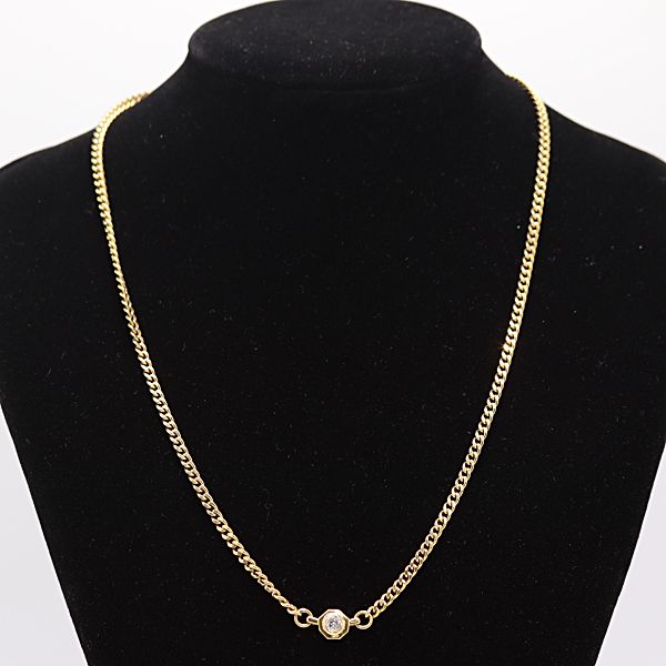 ダイヤ ネックレス K 18 YG 21 7 g 0 345 ct アクセサリー ジュエリー 0060830 12 DKT AKO SMZ
