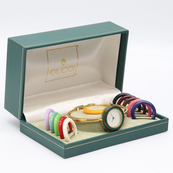 稼働品！保証書・箱付！グッチ♦︎チェンジベゼル♦︎レディース腕時計 稼働品！保証書・箱付！グッチ♦︎チェンジベゼル♦︎レディース腕時計