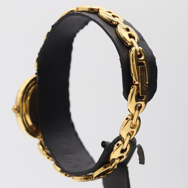  稼働 グッチ 11 12 2 チェンジベゼル QZ ホワイト文字盤 レディース腕時計 5118300 PRT KMT 腕時計(クォーツ) 腕時計(アナログ)