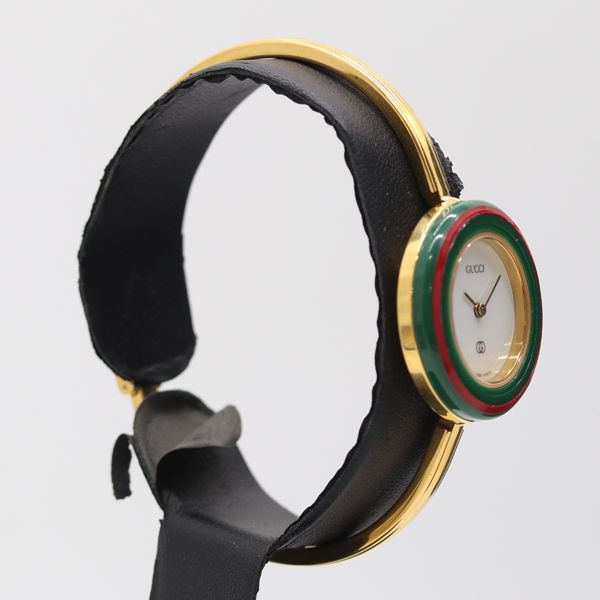 グッチ 1100-L ベゼル6種付き 動作未確認 クオーツ レディース オールド GUCCI】グッチ『チェンジベゼルウォッチ』1100-L レディース クォーツ