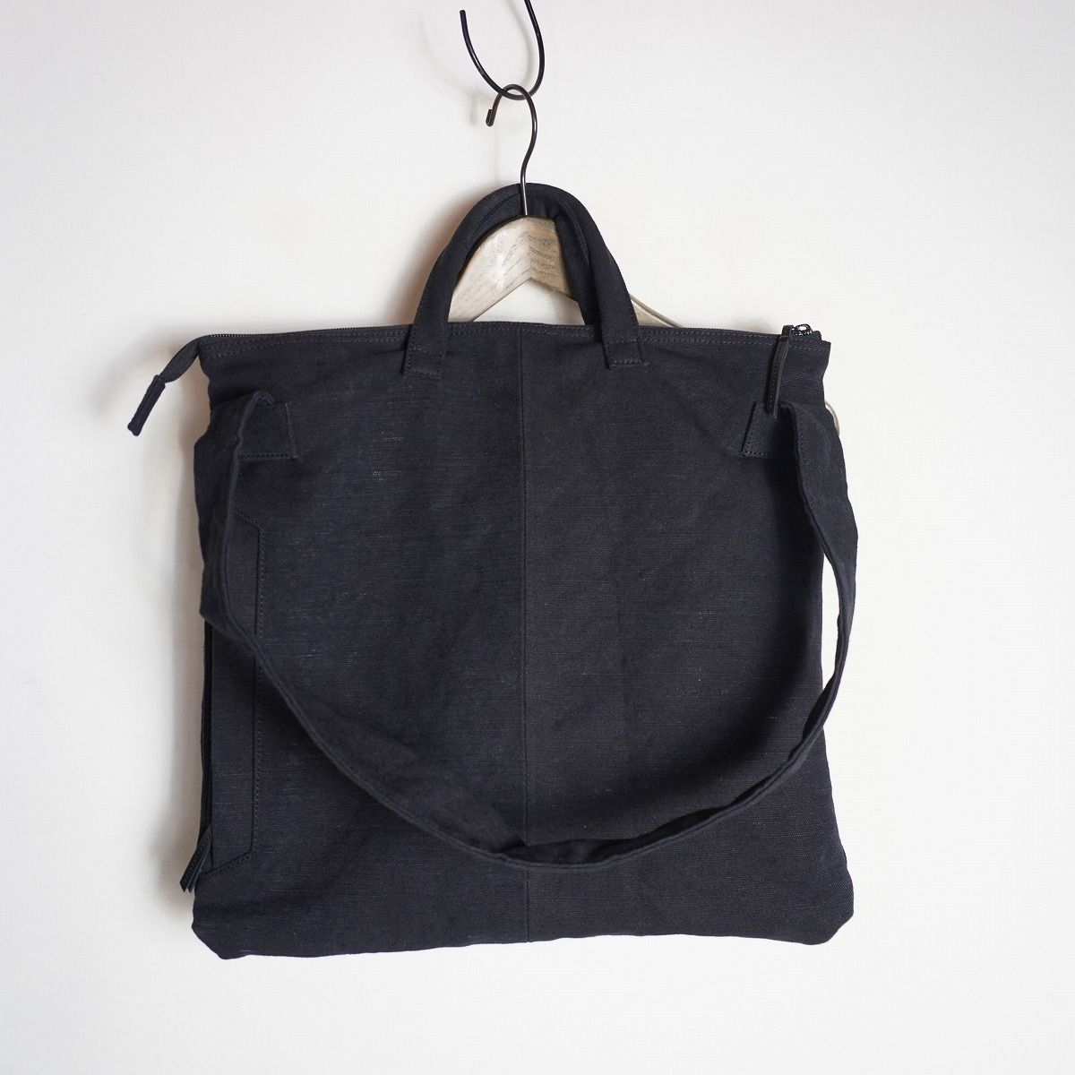 ブ*Ｐ様 スロウ　トラックヘルメットバッグ　/ブラック　コットンリネン　黒　岡山 SLOW ＜クーポン対象外＞ スロウ helmet bag ヘルメットバッグ truck