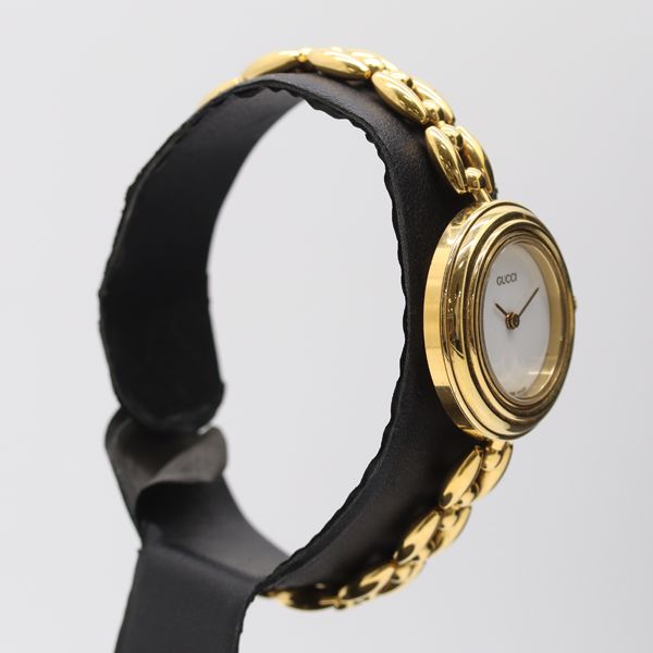 [稼働/新品電池]グッチ チェンジベゼル 11/12.2 QZ レディース 稼働 箱/保付 グッチ 11/12.2 チェンジベゼル QZ ホワイト文字盤