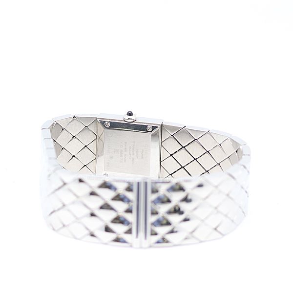 新品同様 箱付 稼働 シャネル マトラッセ V.G66973 QZ ブラック文字盤