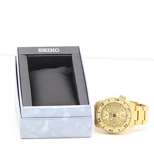  稼働 セイコー 4 R 36 08 E 0 AT 自動巻 メンズ 裏スケ デイデイト ゴールド文字盤 メンズ腕時計 0013200 12 BJT MTY 金属ベルト 時計