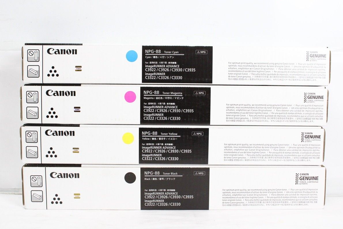 未使用 CANON 純正 トナー NPG-88 4色（シアン・マゼンタ・イエロー・ブラック）  キャノン ITD0GO5JS13C-YR-B28-byebye 未使用 CANON 純正 トナー NPG-88 4色（シアン・マゼンタ・イエロー
