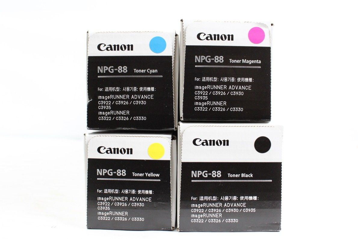 未使用 CANON 純正 トナー NPG-88 4色（シアン・マゼンタ・イエロー・ブラック）  キャノン ITCI99RZ0FAE-L25-byebye 未使用 CANON 純正 トナー NPG-88 4色（シアン・マゼンタ・イエロー