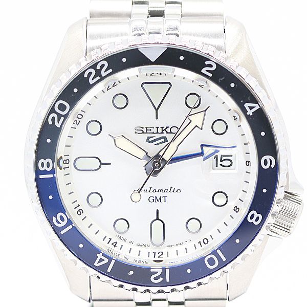 保 稼働 セイコー 4 R 34 00 A 0 AT 自動巻 シルバー文字盤 メンズ腕時計 2000000 12 RSG MTY