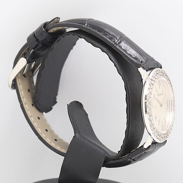 級 稼働 ロンジン アンティーク 14 K 32 3 g 6 Pダイヤ シルバー文字盤 手巻き レディース腕時計 8241310 11 TLT KTU