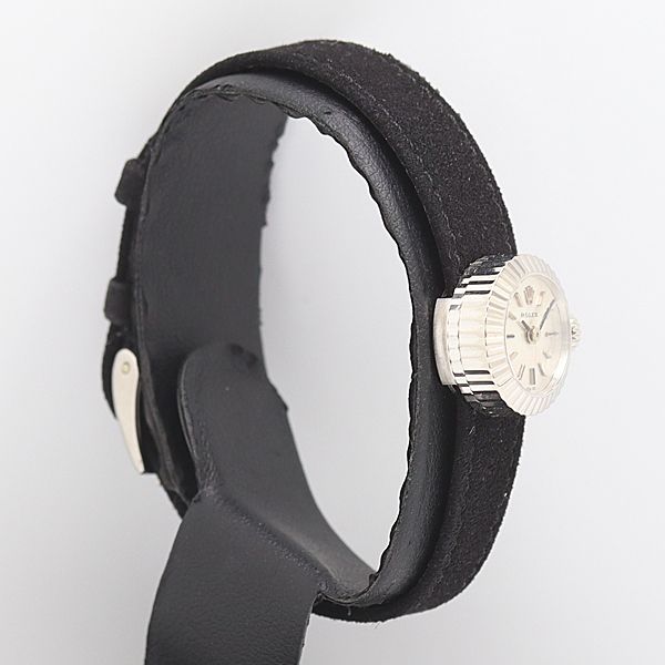 級 稼働 ロレックス カメレオン 2855636 WG 18 K 750 手巻き シルバー文字盤 レディース腕時計 5057910 11 NBT KTU