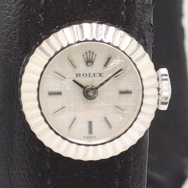 級 稼働 ロレックス カメレオン 2855636 WG 18 K 750 手巻き シルバー文字盤 レディース腕時計 5057910 11 NBT KTU