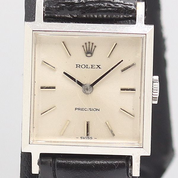 稼働 ロレックス 手巻き 2611 4132177 プレシジョン シルバー文字盤 レディース腕時計 0062700 11 ERT IKE