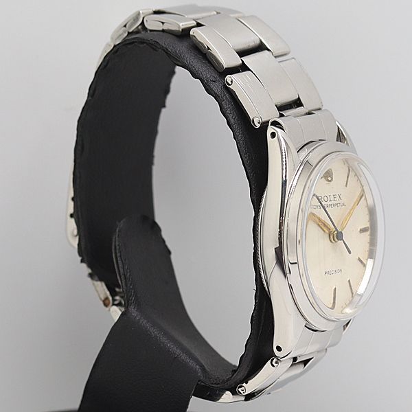 稼働 ロレックス オイスターパーペチュアル プレシジョン 6246 手巻 アイボリー文字盤 メンズ腕時計 6425810 12 DIT SMZ