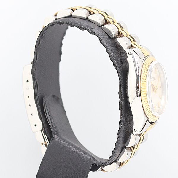 ロレックス デイトジャスト YG SS 6619 AT シルバー文字盤 レディース 自動巻 腕時計 0037620 12 BJT ABC IKE 17712