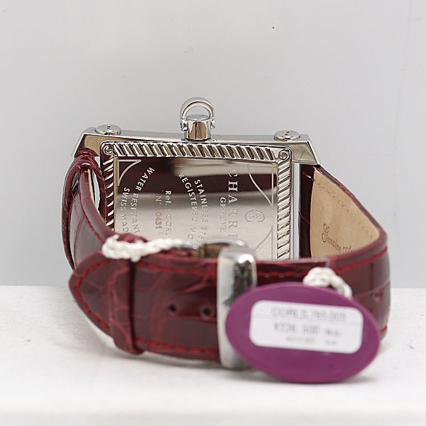  稼働 シャリオール CORLS 785 005 QZ ボルドー文字盤 メンズ腕時計 0388500 12 YBT KMR ABC 17717 腕時計(クォーツ) 腕時計(アナログ)