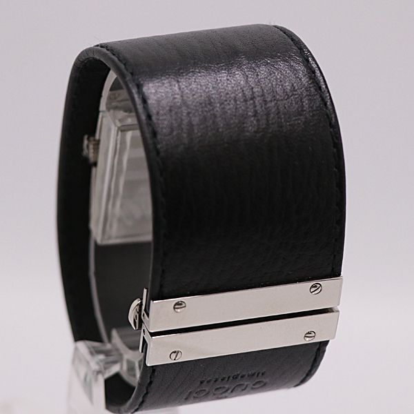  保 稼働 グッチ 7800 L QZ ブラック文字盤 レディース腕時計 3668000 12 PRT KMR ABC 17733 腕時計(クォーツ) 腕時計(アナログ)