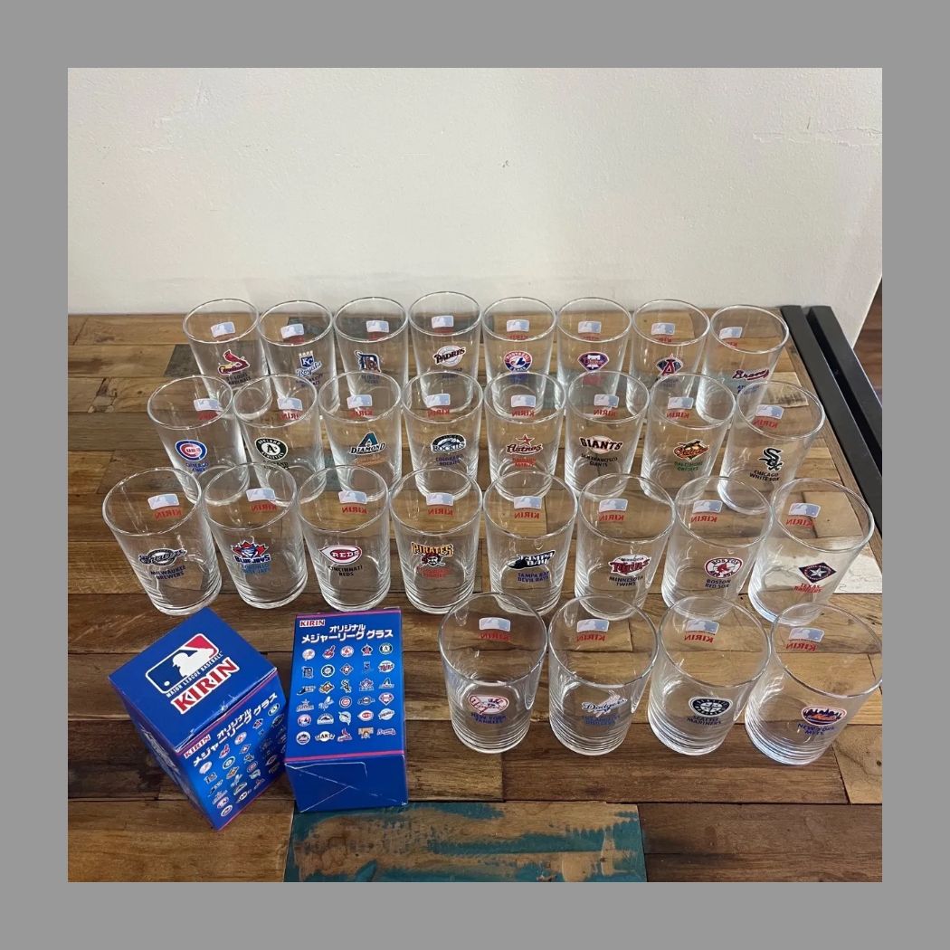 激 KIRINオリジナルメジャーリーググラス アメリカンリーグナショナルリーグMLBドジャースマリナーズ ct 0046 2