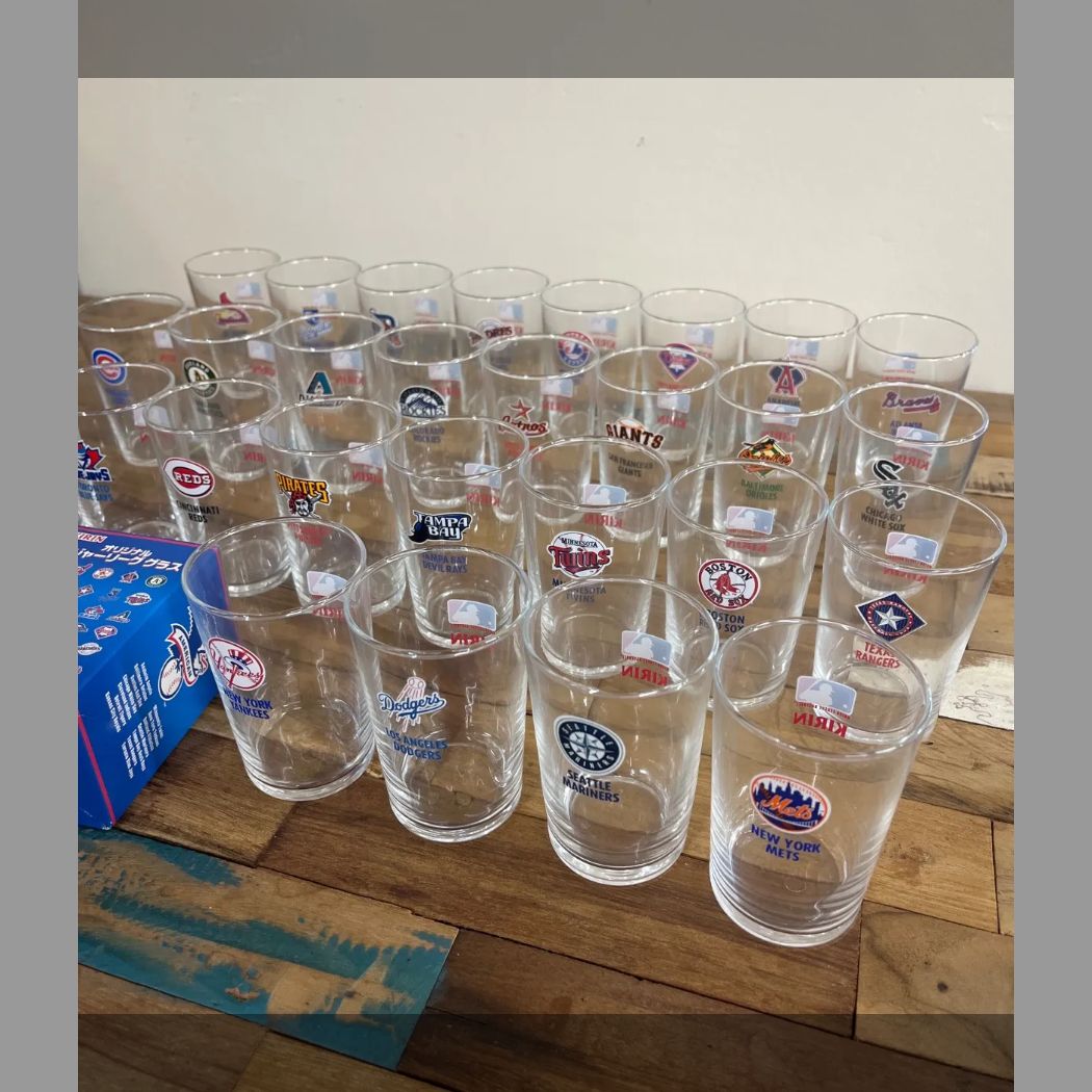 激 KIRINオリジナルメジャーリーググラス アメリカンリーグナショナルリーグMLBドジャースマリナーズ ct 0046 2