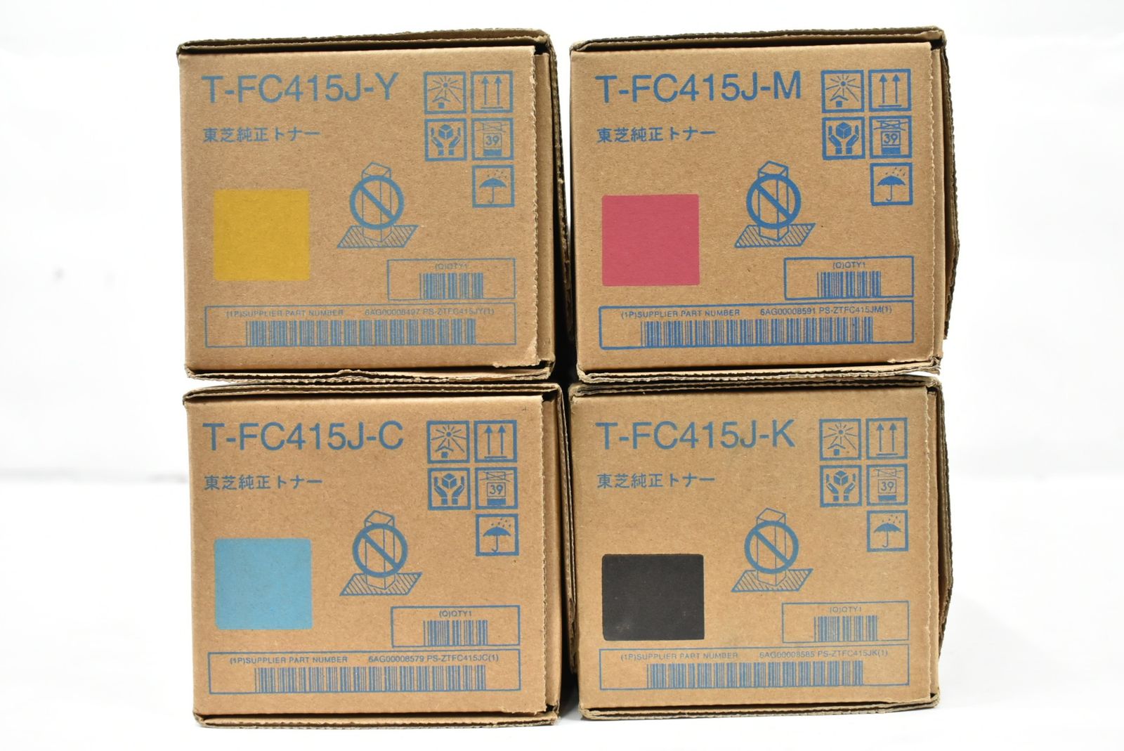 未使用 TOSHIBA 純正 トナー T-FC415J 4色（シアン・マゼンタ