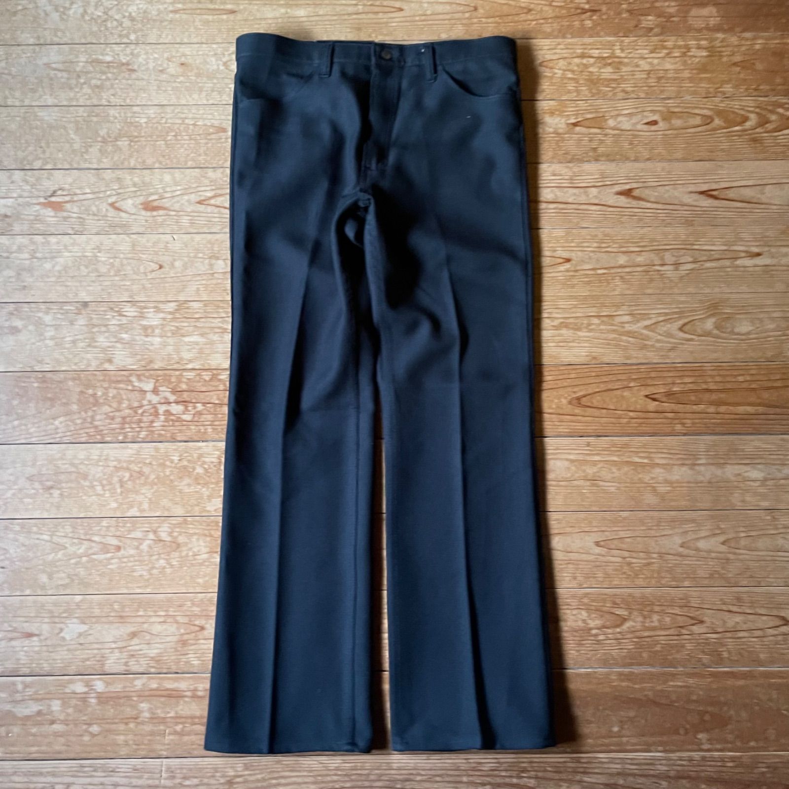 80 s Wrangler wrancher dress jeans 82 BK. 古着 ラングラー ランチャードレスジーンズ フ ブーツカット ブラック 黒 W 36