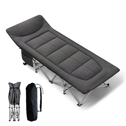 折りたたみベッド 簡易ベッド 室内外兼用 折り畳み式ベッド アウトドア キャンプ コット 耐荷重200 kg 簡単設置 収納袋付き 収納便利 m