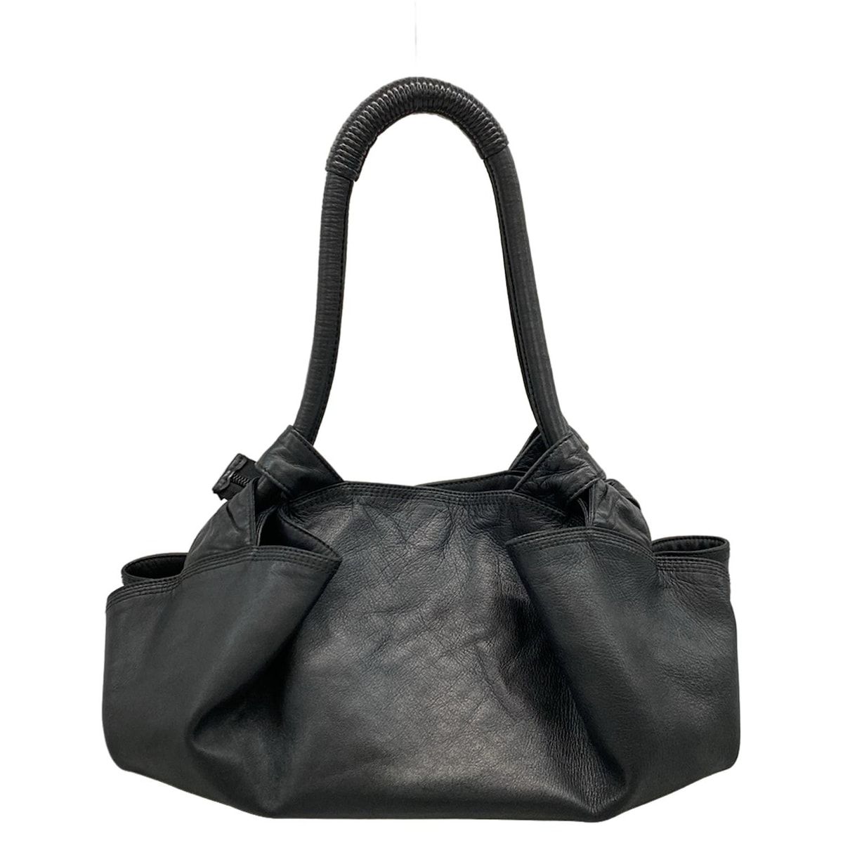 【新品】LOEWEナッパアイレ　黒 LOEWE（ロエベ） ナッパアイレ ハンドバッグ/ラムレザー ブラック