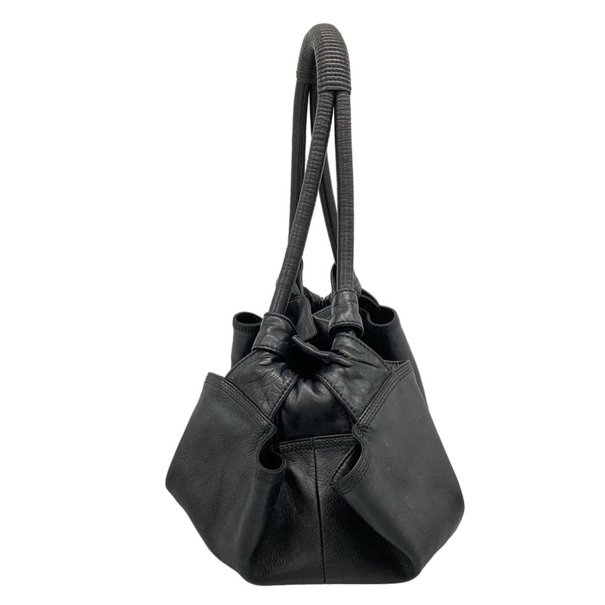 LOEWE(ロエベ) ハンドバッグ ナッパアイレ 黒 レザー - メルカリ