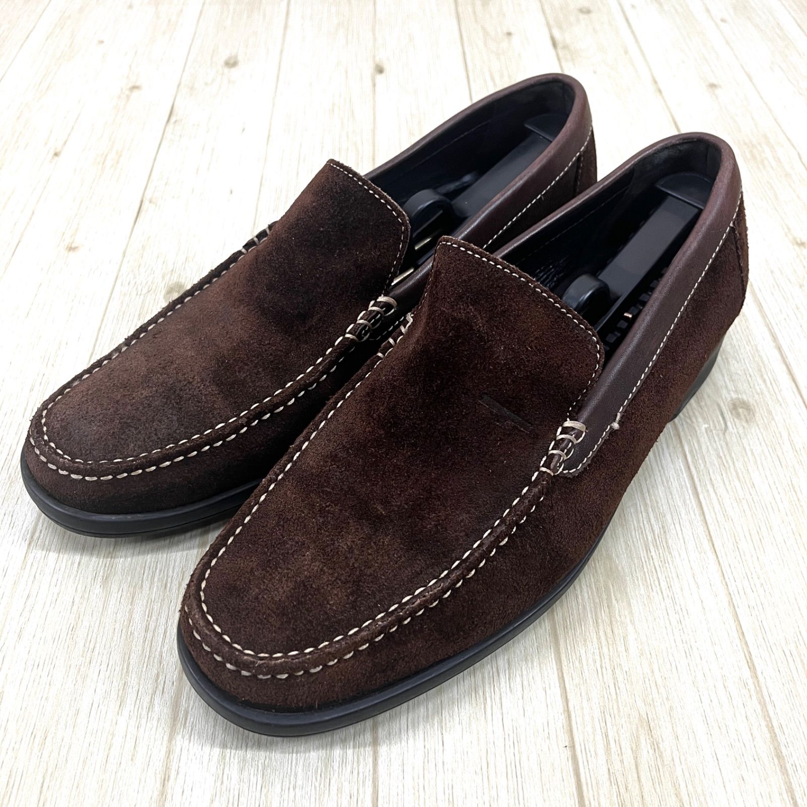 アテストーニ 80004 スエードローファー (ブラウン/27.0) - メルカリ