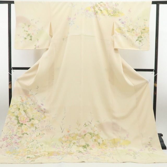 ❁tomihisa❁新品 吉澤友禅 お仕立て上がり品 着物 正絹 仕付け糸付