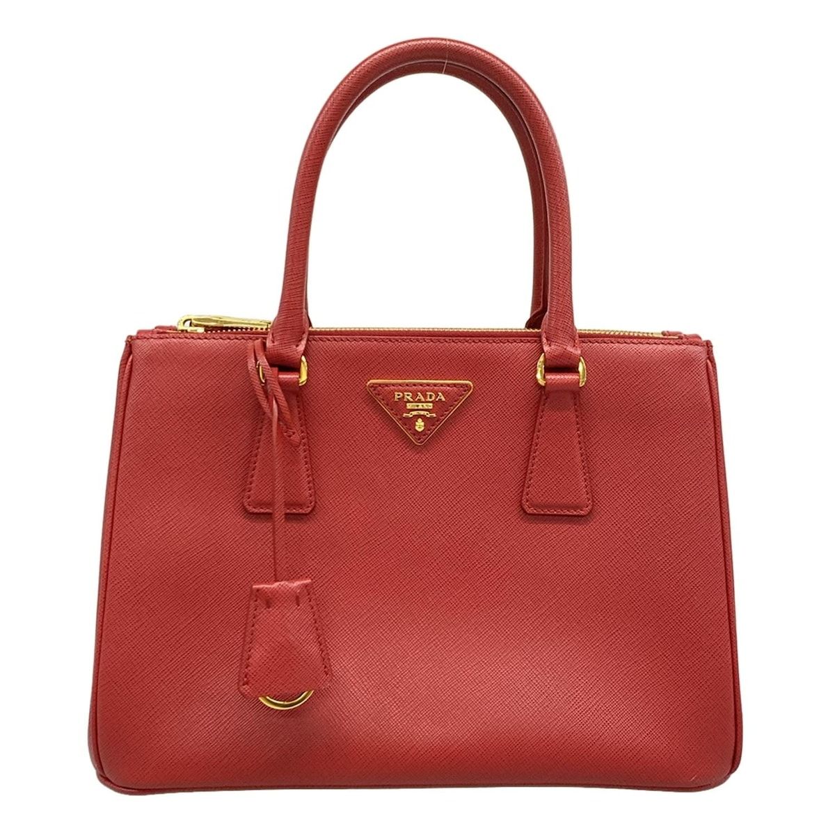PRADA プラダ トートバッグ ガレリアスモールバッグ レッド レザー