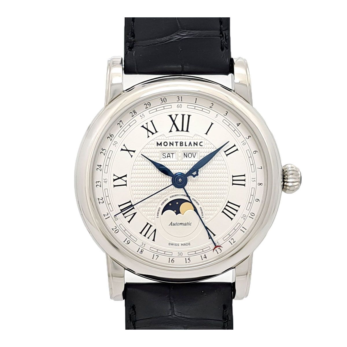 モンブラン スターローマン トリプルカレンダー ムーンフェイズ 113645 自動巻き ステンレススティール メンズ MONTBLANC 時計