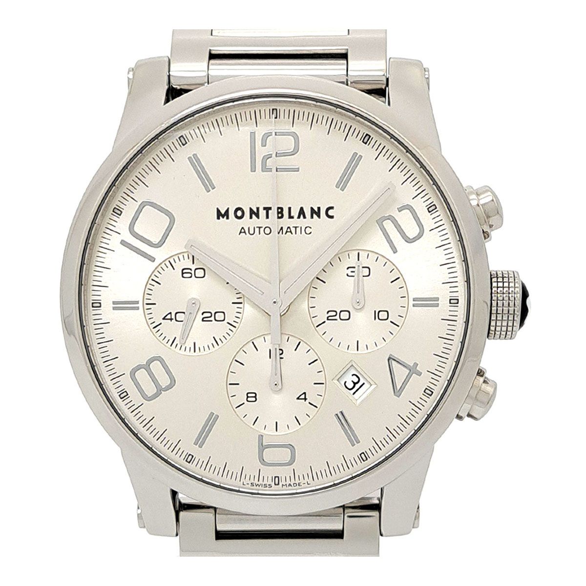 モンブラン タイムウォーカー クロノグラフ 7069 自動巻き ステンレススティール メンズ MONTBLANC 時計