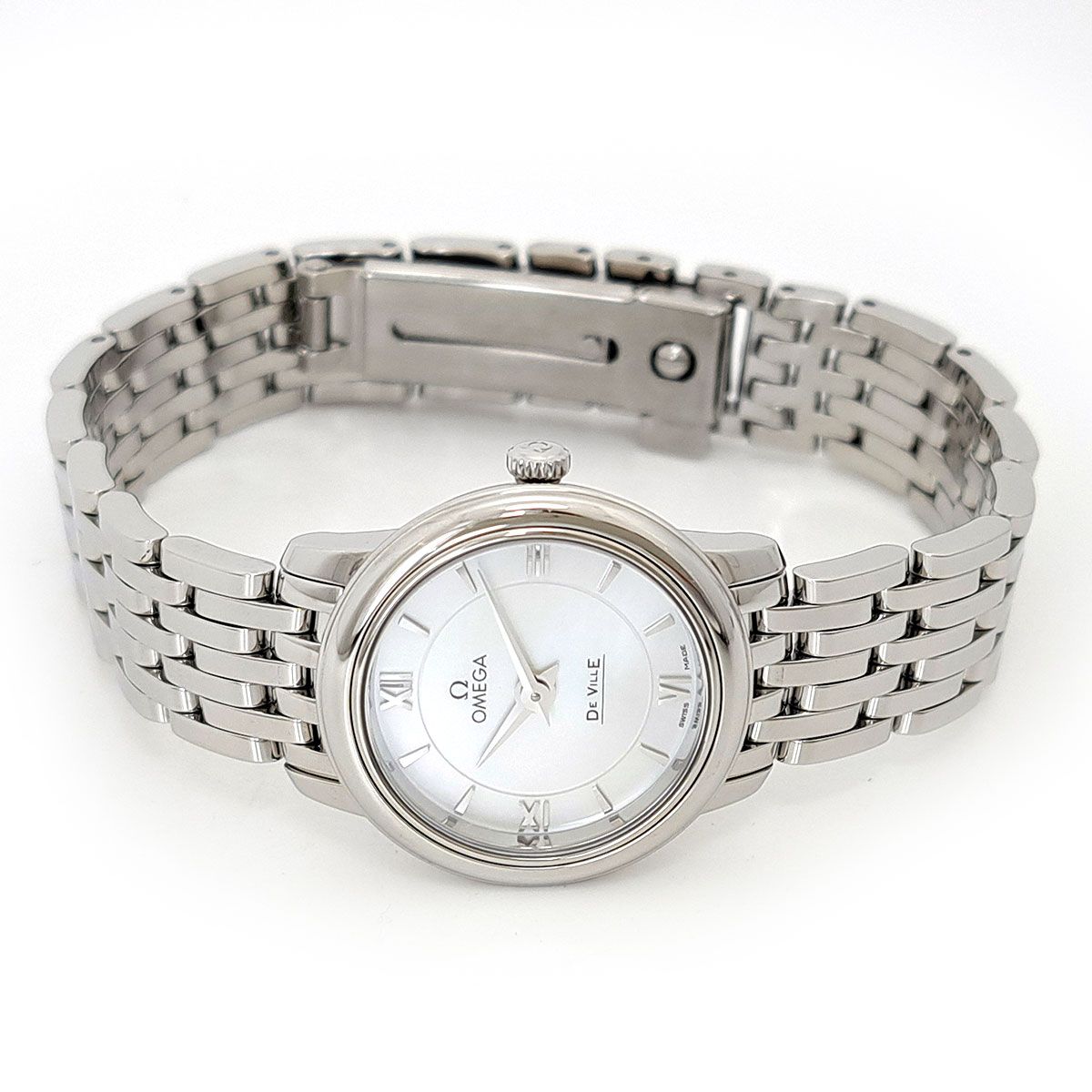 オメガ デヴィル プレステージ 424 10 24 60 05 001 クオーツ ステンレススティール レディース OMEGA 時計