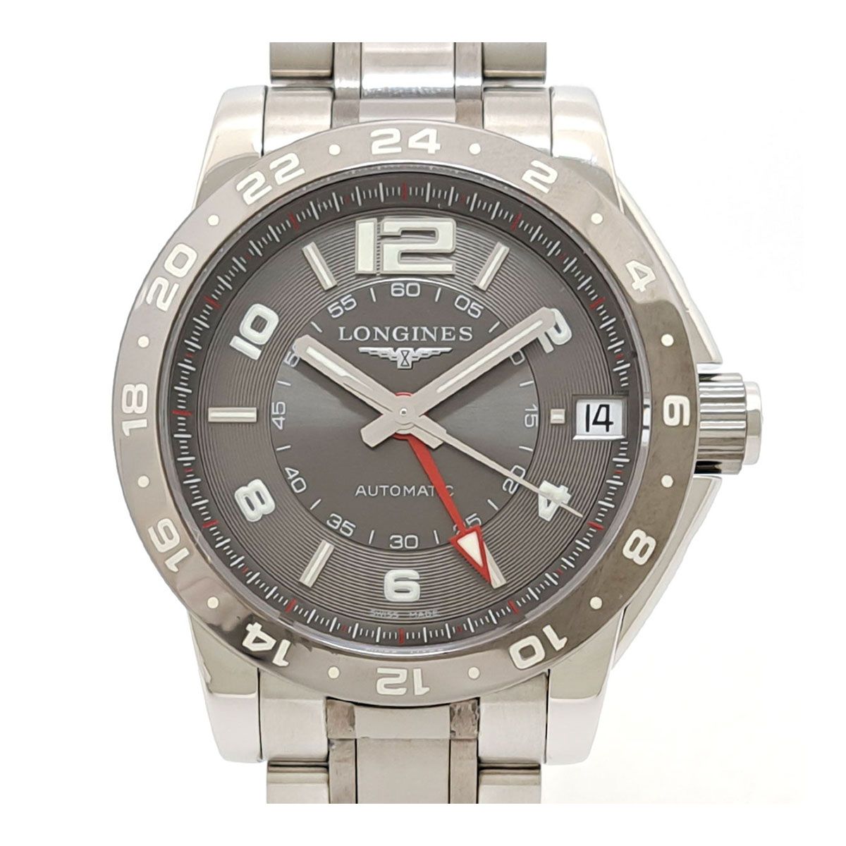 ロンジン アドミラル GMT L 3 669 4 自動巻き ステンレススティール メンズ LONGINES 時計