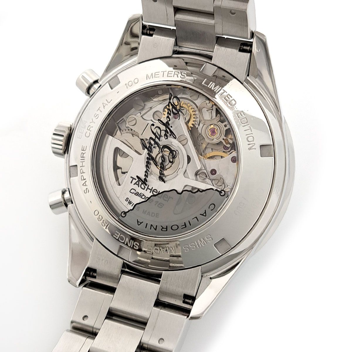  タグホイヤー カレラ パシフィックコーストハイウェイ ジャパンリミテッド CV201N BA0794 自動巻き ステンレススティール メンズ TAG HEUER 時計 家庭洗濯可 自動巻き時計 腕時計(アナログ)