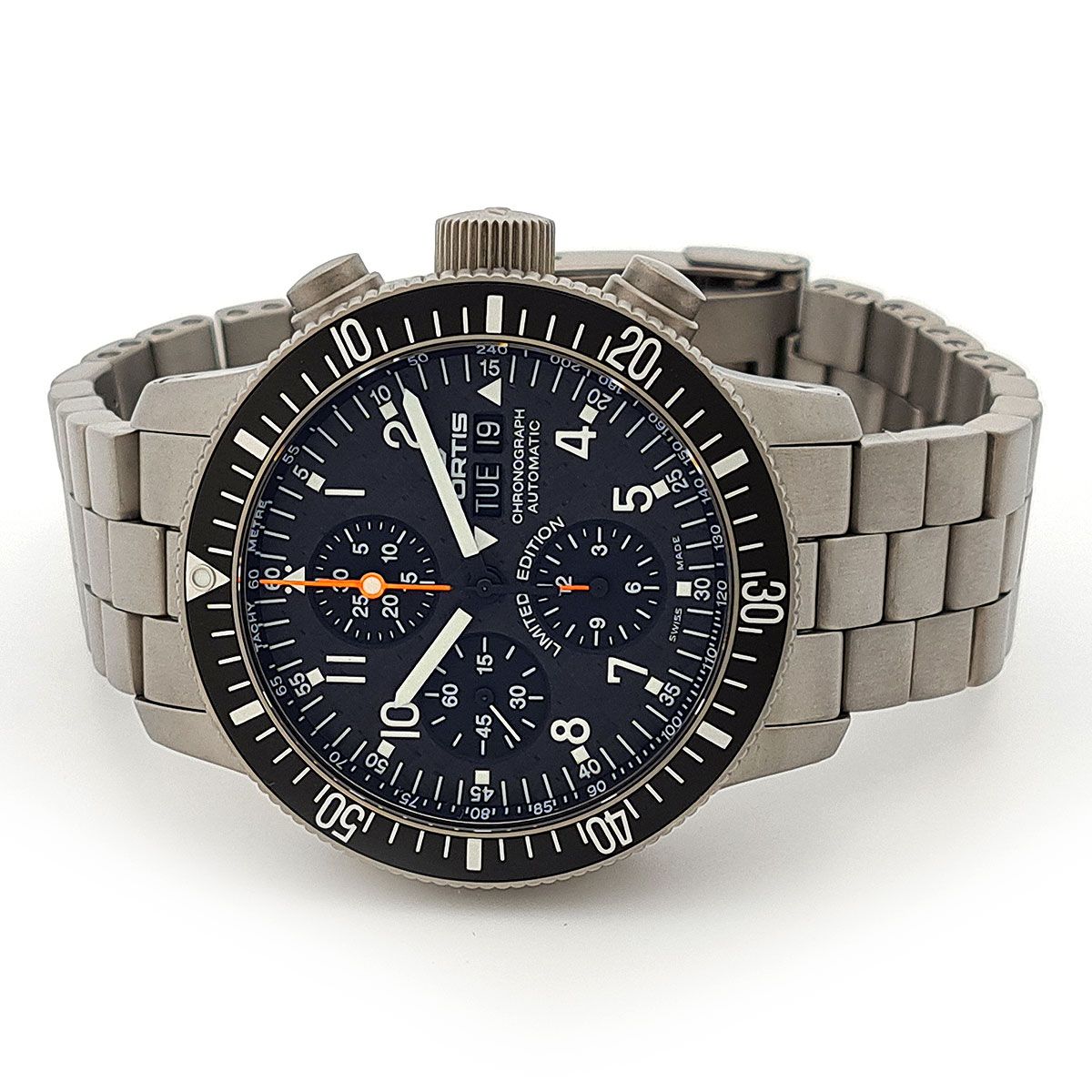 フォルティス コスモノート 638 27 71 M 自動巻き チタン メンズ FORTIS 時計