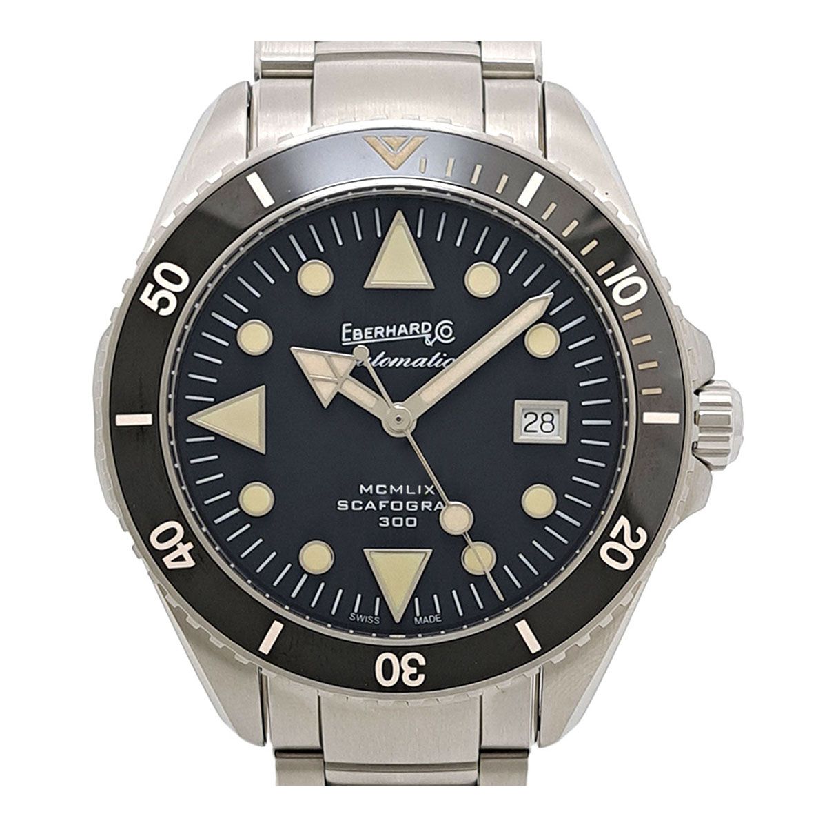 エベラール スカフォグラフ 300 41034 V 自動巻き ステンレススティール メンズ EBERHARD 時計