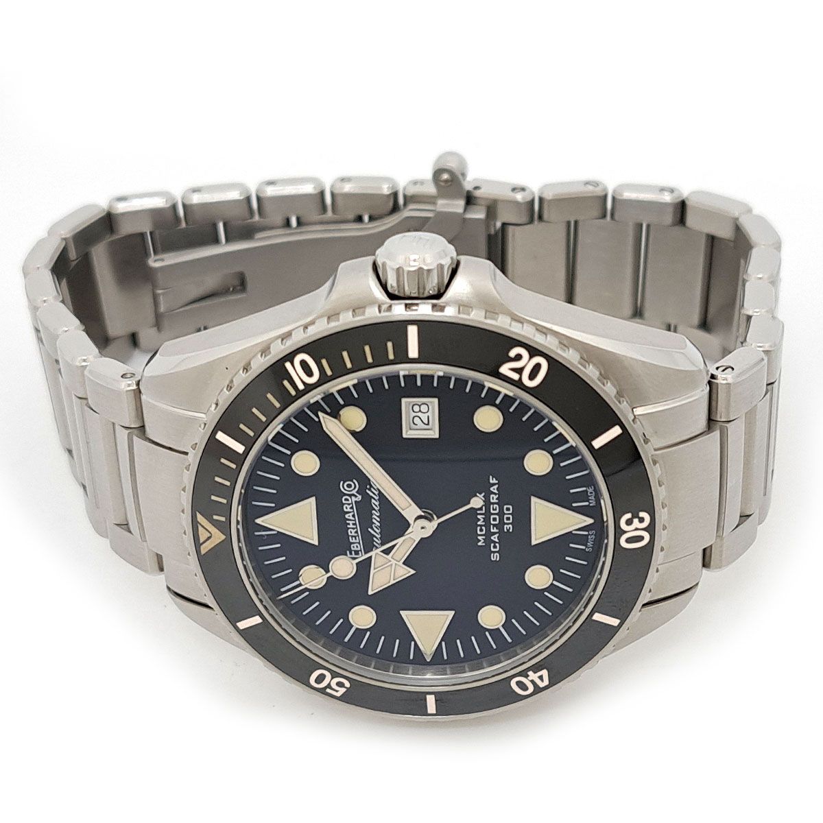 エベラール スカフォグラフ 300 41034 V 自動巻き ステンレススティール メンズ EBERHARD 時計