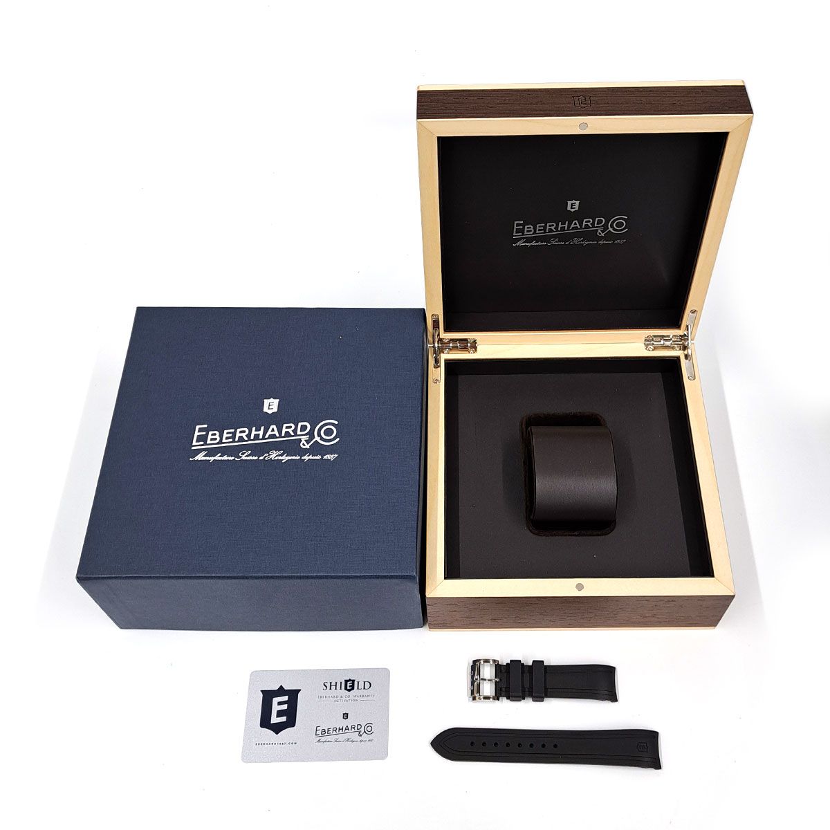  エベラール スカフォグラフ 300 41034 V 自動巻き ステンレススティール メンズ EBERHARD 時計 自動巻き時計 腕時計(アナログ)