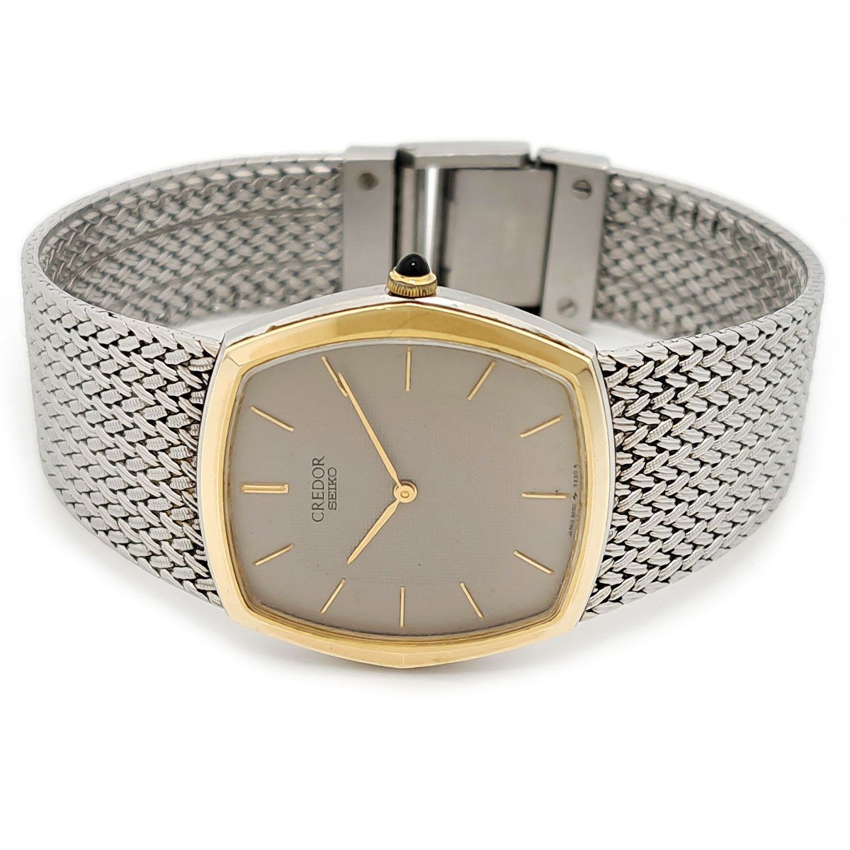 セイコー クレドール 5930 5390 クオーツ ステンレススティール K 14イエローゴールド メンズ ボーイズ SEIKO 時計