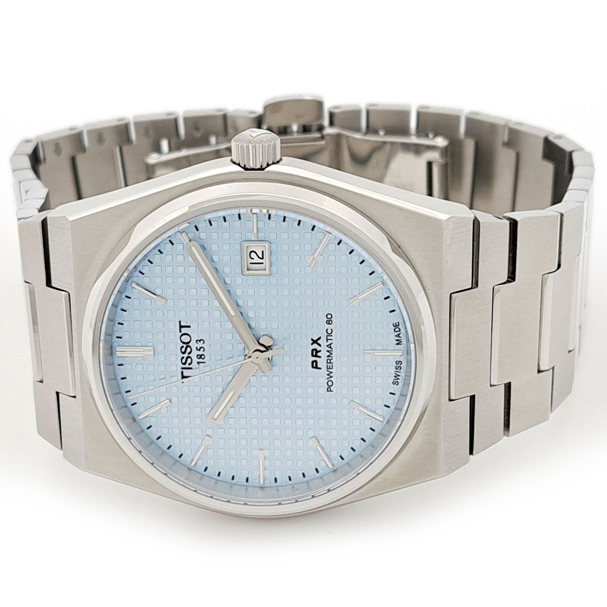 ティソ PRX パワーマティック アイスブルー T 137 407 11 351 00 自動巻き ステンレススティール メンズ TISSOT 時計