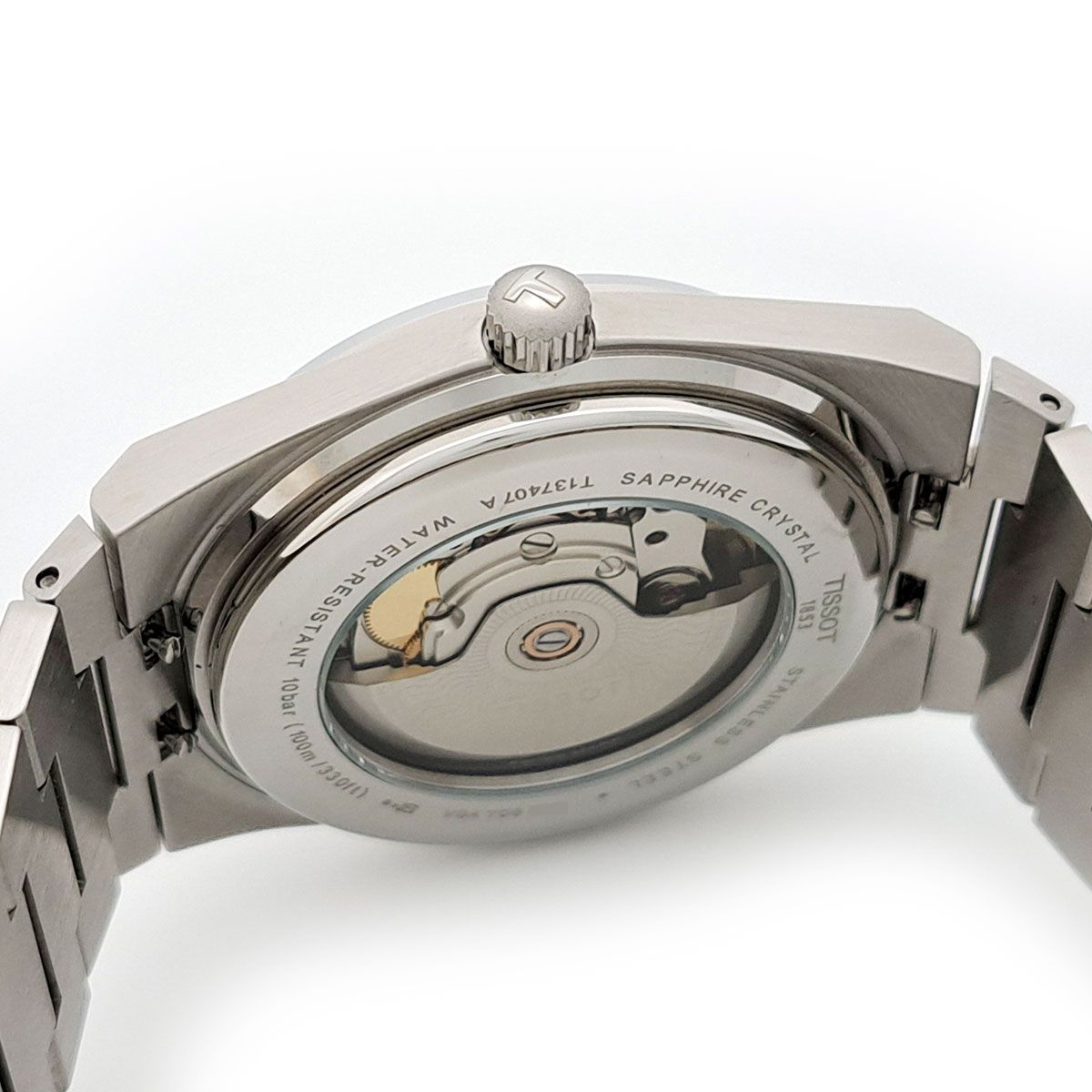  ティソ PRX パワーマティック アイスブルー T137 407 11 351 00 自動巻き ステンレススティール メンズ TISSOT 時計 体型カバー 自動巻き時計 腕時計(アナログ)