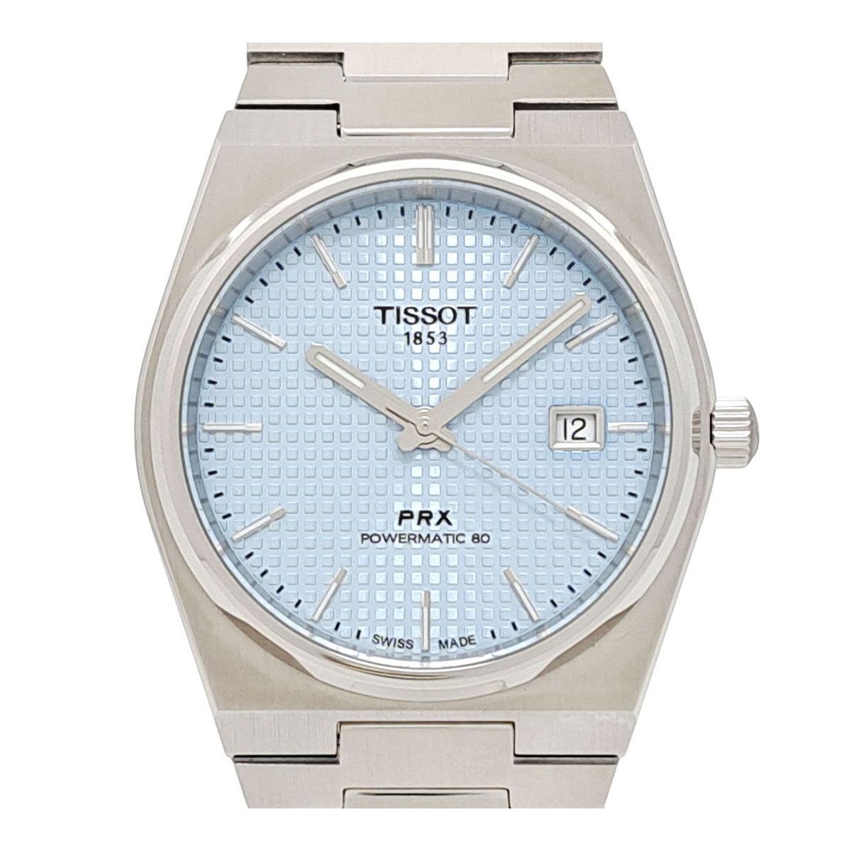 ティソ PRX パワーマティック アイスブルー T 137 407 11 351 00 自動巻き ステンレススティール メンズ TISSOT 時計