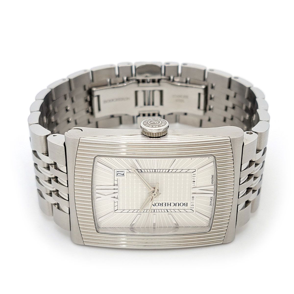 ブシュロン リフレXL 自動巻き ステンレススティール メンズ Boucheron 時計