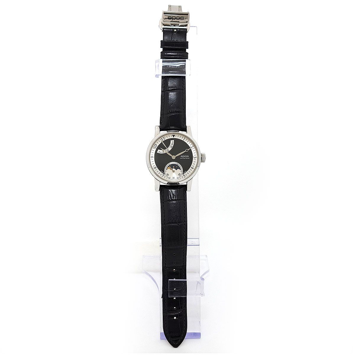 エポス ユニタス 3378 手巻き ステンレススティール メンズ EPOS 時計