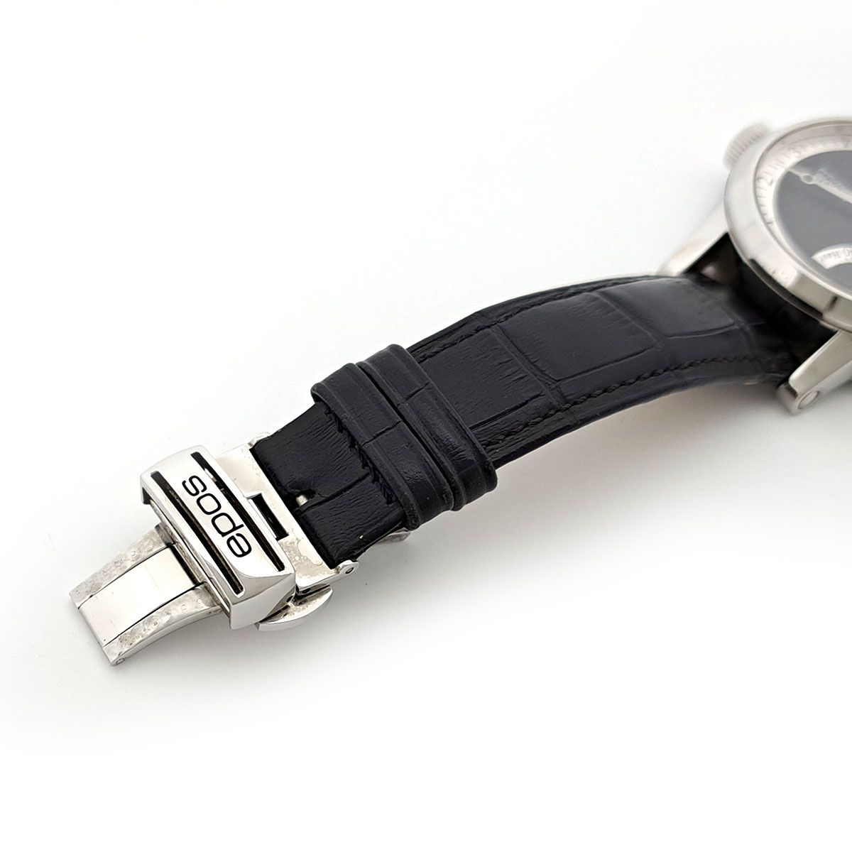  エポス ユニタス 3378 手巻き ステンレススティール メンズ EPOS 時計 手巻き時計 腕時計(アナログ)